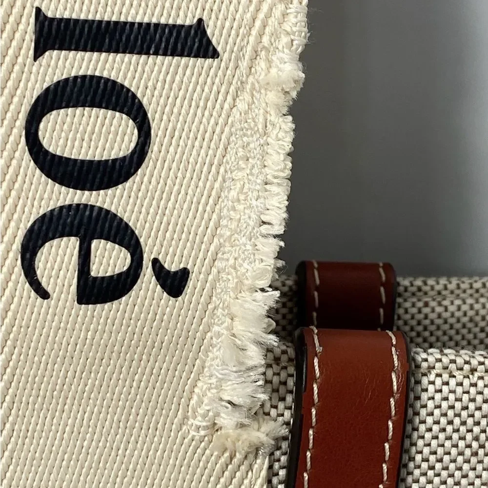 Chloe Large Woody Canvas Tote
